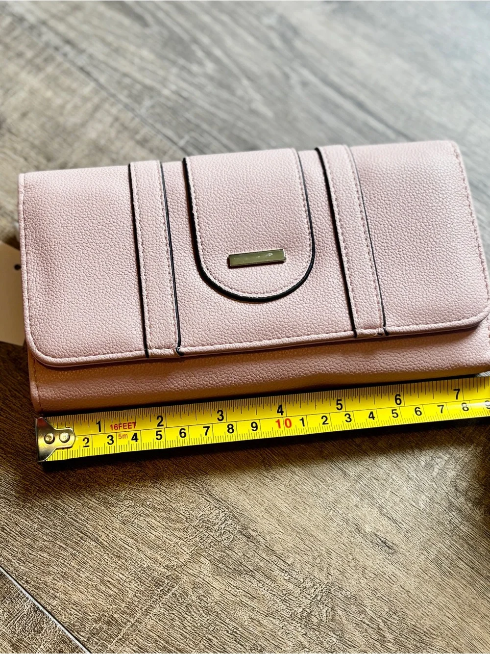 NWT Couture Gems Blush Pink Vegan Leather Checkbook Wallet